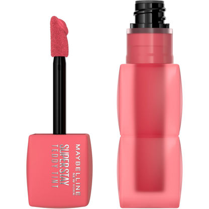 Picture of MAYBELLINE Super Stay Teddy Lip Tint, Long Lasting Matte Lipstick For Up To 12HR Wear, Petalcore, 1 Count