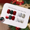Picture of GAOY Red Christmas Gel Nail Polish Set, 6 Colors White Dark Green Glitter Sparkle Winter Soak Off UV Light Cure Gel Polish Kit for Salon and Nail Art DIY at Home