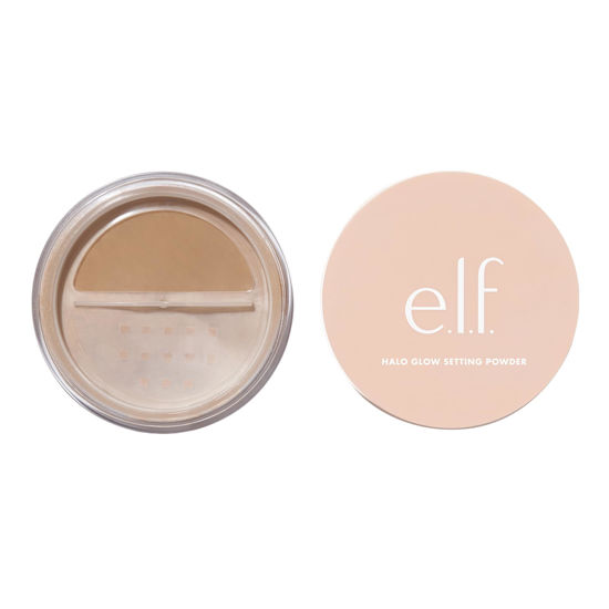 Picture of e.l.f. Halo Glow Setting Powder, Smooths The Look Of Pores & Fine Lines, Creates An Airbrushed Finish, Vegan & Cruelty-Free, Medium Beige