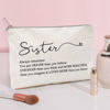 Picture of You Are Loved You Are Enough Makeup Case Self-Worth Cosmetic Bag Positive Affirmation Toiletry Bag Gift Motivation Quotes Sister Gift (Sister)