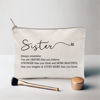 Picture of You Are Loved You Are Enough Makeup Case Self-Worth Cosmetic Bag Positive Affirmation Toiletry Bag Gift Motivation Quotes Sister Gift (Sister)