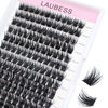 Picture of Individual Lashes 14-18mm 144pcs Cluster Lashes Mixed Tray Volume Eyelash Clusters DIY Lash Extension Kit Soft Lash Clusters Fluffy Mink Cluster Eyelash Extensions (03-0.07D, 14-18mm)