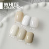 Picture of GAOY White Gel Nail Polish Set, 6 Colors Jelly Milky White Soak Off UV Light Cure Gel Polish Kit for Salon and Nail Art DIY at Home