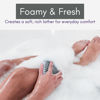 Picture of Avilana Silicone Exfoliating Body Scrubber - Dual-Sided Silicone Loofah for Shower, Body Scrubber for Men & Women, Gentle Loofa Alternative, Easy-to-Clean Silicone Body Scrubber (S2-Gray with Silver)