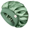 Picture of YANIBEST Bonnet for Men Women Hair Bonnet for Sleeping Double Layer Satin Bonnets for Black Women Curly Hair Braids, Green
