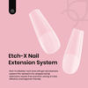 Picture of Beetles Gel Nail Tips Medium Coffin Etch X Nail Tips, 12 Sizes 288Pcs Pre Shaped Half Matte Press On Nails Full Cover False Nails for Valentine Nails Acrylic Fake Nails Nail Extensions Kit