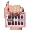 Picture of Glamnetic Press On Nails - Terra | Short Almond Dark Brown Nails with Glossy French Tips in a Matte Finish | 15 Sizes - 30 Nail Kit with Glue