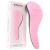 Picture of Crave Naturals Glide Thru Detangling Brush - Pink Detangler Hair Brush for Wet or Dry Hair, Curly or Straight - Gentle on Tangles, Large Hair Brush for All Hair Types - Ideal for Adults and Kids