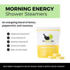 Picture of Morning Energy Shower Steamers Aromatherapy with Peppermint and Lemon Essential Oils Shower Bomb Aromatherapy, Spa Day Gifts, Self Care Gift, Birthday Gifts for Women and Men, Shower Bath Bomb