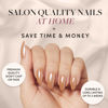 Picture of Glamnetic Press On Nails - Maple Glaze | Short Almond Nude Brown Neutral Nails with Glaze Finish | 15 Sizes - 30 Nail Kit with Glue
