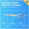 Picture of Equinox Razor Edge Series Professional Hair Scissors - 6.5” Premium Japanese Stainless Steel Hair Cutting Scissors, Hair Shears for Hair Cutting, Barber Accessories & Hair Salon Supplies - Silver