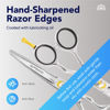 Picture of Equinox Razor Edge Series Professional Hair Scissors - 6.5” Premium Japanese Stainless Steel Hair Cutting Scissors, Hair Shears for Hair Cutting, Barber Accessories & Hair Salon Supplies - Silver