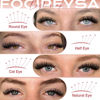 Picture of Focipeysa Fluffy Lash Clusters Kit D Curl Lashes Extensions Thick Volume Eyelash Clusters DIY Eyelash Extension with Lash Glue Lash Bond and Seal 10-16mm Fluffy Cluster Eyelash Extension DIY Lashes