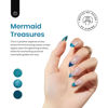 Picture of Beetles Blue Gel Nail Polish Set, 6 Colors Glitter Pearl Winter Gel Polish Mermaid Treasures Navy Blue Gel Polish Nail Art Design Soak off Uv Led Nail Lamp Nails Manicure