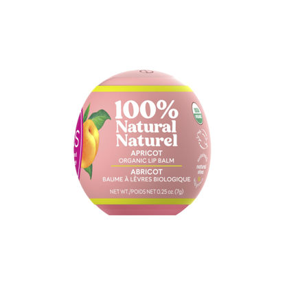 Picture of eos 100% Natural & Organic Lip Balm- Apricot, All-Day Moisture, Dermatologist Recommended for Sensitive Skin, Lip Care Products, 0.25 oz