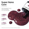 Picture of modelones Red Gel Nail Polish, 1 PCS 15ML Glitter Sparkly Shiny Silver Red Gel Polish Soak OFF LED Nail Art Christmas Gel Nail Manicure Salon DIY Nails Gift for Women