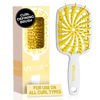 Picture of FHI Heat UNbrush Plus - Curly Hair Brush for Gentle & Effective Detangling on Wet or Dry Fragile Hair Types - Detangler Brush w/ 84 UltraFlex Bristles, Ultra-light, Vented, Anti Static Hairbrush