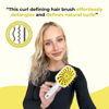 Picture of FHI Heat UNbrush Plus - Curly Hair Brush for Gentle & Effective Detangling on Wet or Dry Fragile Hair Types - Detangler Brush w/ 84 UltraFlex Bristles, Ultra-light, Vented, Anti Static Hairbrush