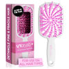 Picture of FHI Heat UNbrush Plus - Curly Hair Brush for Gentle & Effective Detangling on Wet or Dry Fragile Hair Types - Detangler Brush w/ 84 UltraFlex Bristles, Ultra-light, Vented, Anti Static Hairbrush