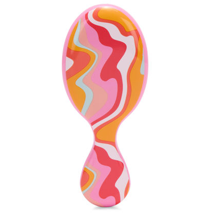 Picture of Wet Brush Mini Detangler Hair Brush, Ice Cream (Sun Days) - Detangling Travel Hair Brush - Ultra-Soft IntelliFlex Bristles Glide Through Tangles with Ease - Pain-Free - All Hair Types