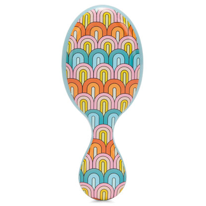 Picture of Wet Brush Mini Detangler Hair Brush, Rainbow (Sun Days) - Detangling Travel Hair Brush - Ultra-Soft IntelliFlex Bristles Glide Through Tangles with Ease - Pain-Free - All Hair Types