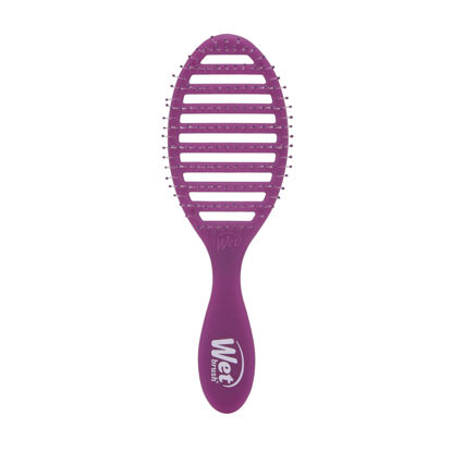 Picture of Wet Brush Speed Dry Hair Brush, Purple Frost - Vented Design & Soft HeatFlex Bristles Are Blow Dry Safe - Ergonomic Handle Manages Tangles - Pain-Free Hair Accessories