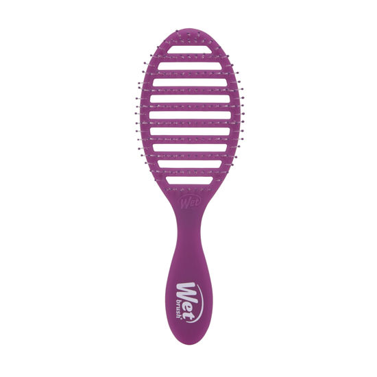 Picture of Wet Brush Speed Dry Hair Brush, Purple Frost - Vented Design & Soft HeatFlex Bristles Are Blow Dry Safe - Ergonomic Handle Manages Tangles - Pain-Free Hair Accessories