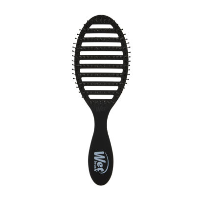 Picture of Wet Brush Speed Dry Hair Brush, Black Frost - Vented Design & Soft HeatFlex Bristles Are Blow Dry Safe - Ergonomic Handle Manages Tangles - Pain-Free Hair Accessories