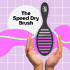 Picture of Wet Brush Speed Dry Hair Brush, Black Frost - Vented Design & Soft HeatFlex Bristles Are Blow Dry Safe - Ergonomic Handle Manages Tangles - Pain-Free Hair Accessories