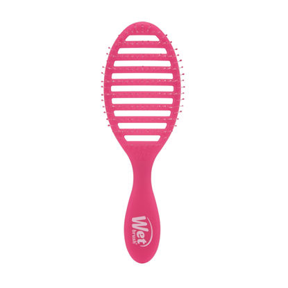 Picture of Wet Brush Speed Dry Hair Brush, Pink Frost - Vented Design & Soft HeatFlex Bristles Are Blow Dry Safe - Ergonomic Handle Manages Tangles - Pain-Free Hair Accessories