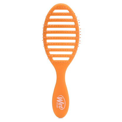 Picture of Wet Brush Speed Dry Hair Brush, Orange Crush (Summer Quencher) - Vented Design & Soft HeatFlex Bristles Are Blow Dry Safe - Ergonomic Handle Manages Tangles - Pain-Free Hair Accessories
