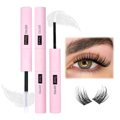 Picture of Mavphnee Lash Bond and Seal Clear Strong Hold Eyelash Adhesive Quick Drying Cluster Lash Glue 72Hours Long Lasting 2 in 1 Eyelashes Glue for DIY Lash Extensions Waterproof Cluster Glue