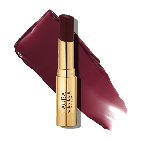 Picture of LAURA GELLER NEW YORK Jelly Balm Moisturizing Tinted Lip Color - Very Black Cherry - Hydrating Vitamin E - Semi-Shine Finish