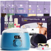 Picture of BLITZWAX Hard Wax Hair Removal Kit for Beginners Hot Wax Machine Kit Ideal for Nose, Body, Chest, Arms and Private Area, Men's Personal Wax Kit - Smooth Results at Home for All Skin Types(Royal Blue)