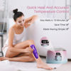 Picture of BLITZWAX Waxing Kit Hair Removal Women Digital Hard Wax Warmer Kit Great for Beginners, Ideal for Body, Bikini, Face, Legs, Hot Wax Pot Kit Achieve Salon-Quality Results at Home (Pink-Blue)