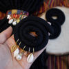 Picture of 3 Pcs Spriral Lock Hair Tie dreadlock hair tie set dreadlock accessories for women and men dreadlocks ponytail holder Dread hair ties for braids thick curly hair (16 inches, Black)