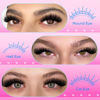 Picture of calphdiar Lashes Clusters Fluffy Cluster Eyelash Extensions 12-22mm Thick 80D Volume Individual Lash Clusters 180pcs Eyelash Clusters Wispy DIY D Curl Lash Extension at Home