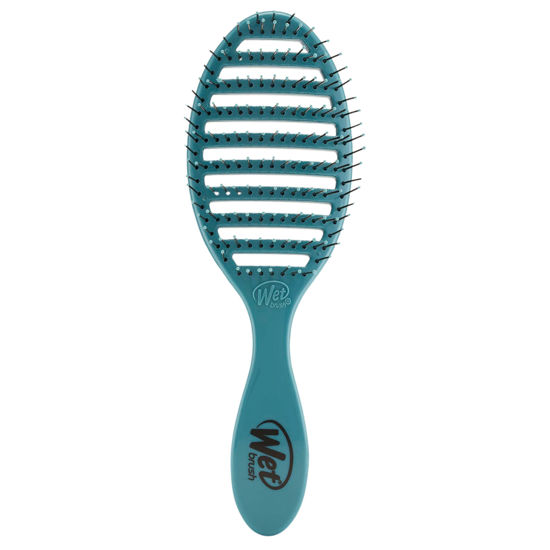 Picture of Wet Brush Speed Dry Hair Brush - Ocean (Free Spirit) - Vented Design and Ultra Soft HeatFlex Bristles Are Blow Dry Safe With Ergonomic Handle Manages Tangle and Uncontrollable Hair - Pain-Free