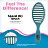 Picture of Wet Brush Speed Dry Hair Brush - Ocean (Free Spirit) - Vented Design and Ultra Soft HeatFlex Bristles Are Blow Dry Safe With Ergonomic Handle Manages Tangle and Uncontrollable Hair - Pain-Free