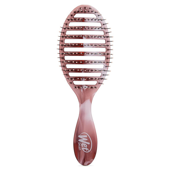 Picture of Wet Brush Speed Dry Hair Brush, Pink (Sweet Seaglass) - Vented Design & Soft HeatFlex Bristles Are Blow Dry Safe - Ergonomic Handle Manages Tangles - Pain-Free Hair Accessories