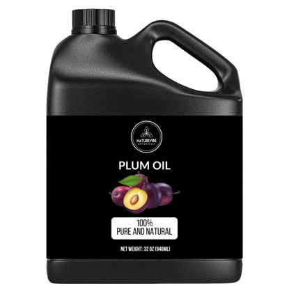 Picture of Naturevibe Botanicals Plum Oil 32 Ounces | 100% Pure and Natural | Great for Skin Care and Hair Care