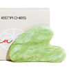 Picture of Rena Chris Gua Sha Facial Tools, Natural Jade Stone Guasha, Manual Massage Sticks for Jawline Sculpting and Puffiness Reducing, Facial Massage Tool, Skin-Care Tool (Mint Green)