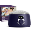 Picture of BLITZWAX Waxing Pot Hair Removal for Beginners 16oz Hot Wax Machine for Sensitive Skin/Beard/Chest/Back/Facial/Legs, Hard Wax Warmer with Precise Temperature Control for At-Home Grooming (Deep Blue)