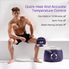 Picture of BLITZWAX Waxing Pot Hair Removal for Beginners 16oz Hot Wax Machine for Sensitive Skin/Beard/Chest/Back/Facial/Legs, Hard Wax Warmer with Precise Temperature Control for At-Home Grooming (Deep Blue)