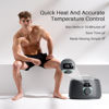 Picture of BLITZWAX Waxing Kit for Men Beginners Hair Removal Hard Wax Warmer Set for Nose, Armpit, Face, Back and Sensitive Skin, Quick-Heating Wax Machine Kit with 93 Items for Home/Salon Use(Charcoal Grey)
