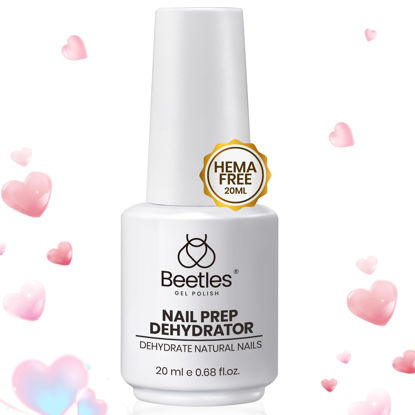 Picture of Beetles Nail Dehydrator 20ml: Professional Nail Prep Acid-Free & Hema-Free Dehydrate Bond Primer for Acrylic and Gel Nail Polish Valentines Day Gifts for Her