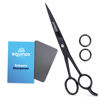 Picture of Equinox International Professional Hair Cutting Scissors - 6.5 Inches Overall Length - Barber Scissors for Men and Women - Professional Scissors for Salon and Home Use - Black Professional Shears