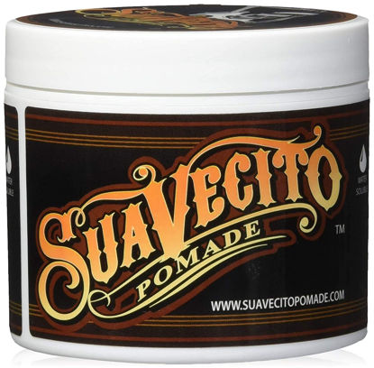 Picture of Suavecito Pomade Original Hold 5 oz, 1 Pack For Men - Medium Shine Water Based Flake Free Hair Gel - Easy To Wash Out - All Day For All Hairstyles
