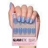 Picture of Glamnetic Press On Nails - Cashmere Blue | Opaque Soft Pale Blue Short Squoval False Nails, Reusable Stick On Fake Nails with Glue | Salon Quality | 15 Sizes - 30 Nail Kit