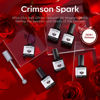 Picture of modelones Gel Nail Polish Set, 6 PCS Valentine's Day Red Burgundy Purple Glitter Gel Polish Colors Cat Eye Chameleon Shimmer Soak OFF LED Nail Art Gel Nail Kit Manicure Salon DIY Nails Gift
